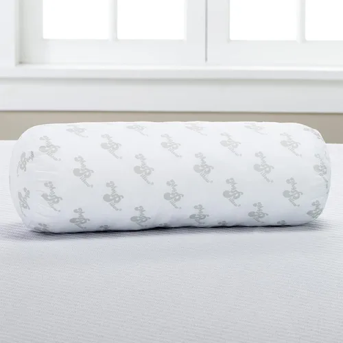 Vista 2 de MyPillow Redondo, cuello y cervical, almohada de refuerzo, fabricada en Estados Unidos, 6 x 18 pulgadas, color blanco