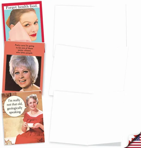 Vista 2 de The Best Card Company - 10 tarjetas de felicitación divertidas en blanco para mujer (4 x 5.12 pulgadas) - Surtido en caja para todas las ocasiones