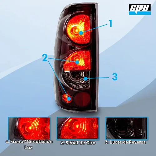 Vista 3 de CPW Luces traseras para Chevy Silverado 1500/2500 (1999-2002)