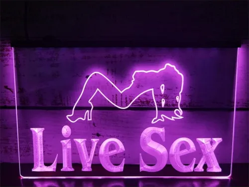Vista 3 de Señales de neón de sexo en vivo con luces LED de neón sexy bailarina para bar, decoración de pared, decoración de pared, decoración de pared, Azul