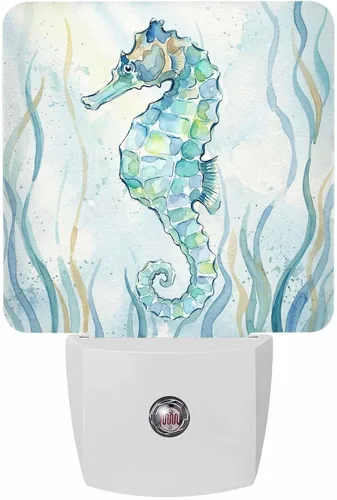 Vista 15 de Luces nocturnas decorativas enchufables a la pared, lámpara LED para niños, sensor de atardecer a amanecer, estrella de copo de nieve de Navidad