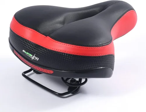 Vista 7 de EBIKELING Asiento de bicicleta de doble absorción de golpes, suave y cómodo, acolchado para hombres y mujeres, cómodo, espuma viscoelástica, ajuste