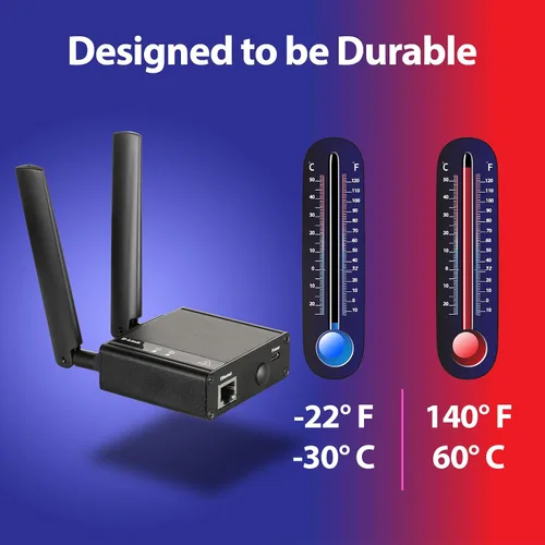 Vista 8 de D-Link 4G LTE (Cat 4) a Gigabit Ethernet módem/puente, mejor para aplicaciones M2M, compatible con OpenVPN, plataforma de servicio empresarial