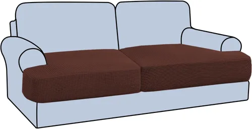 Vista 45 de H.VERSAILTEX Funda elástica para sillón con cojín en forma de T, fundas de cojín en T para sillón y sofá de sala de estar, funda para sofá, funda
