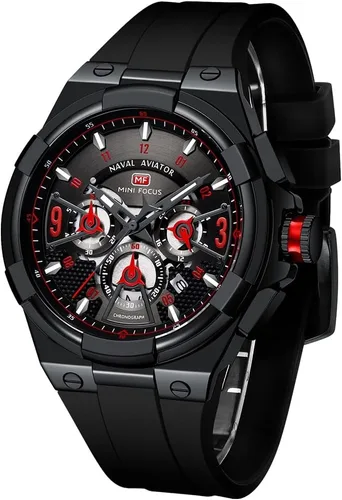 Vista 32 de AIMES Watch for Men Sport Military Waterproof Chronograph Mens Watches Analog Quartz Big Face Classic Stylish Fashion Casual Designer Business Work