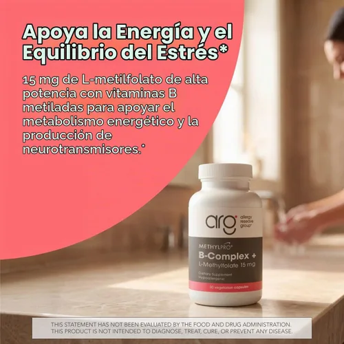 Vista 2 de Complejo MethylPro B con L-metilfolato 15 mg, 30 cápsulas