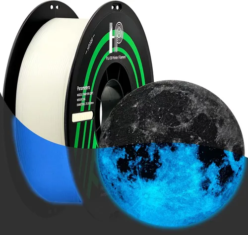 Vista 13 de HP3DF Filamento PLA de Doble Color, Filamento de Seda Brillante Azul Rosa para Impresora 3D, Filamento PLA de 1.75mm, precisión dimensional +