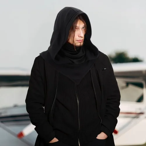 Vista 6 de Rogue Punk - Gorro con capucha y máscara para el cuello Bufanda transpirable para cara y cuello Bufanda con capucha para exteriores y cosplay
