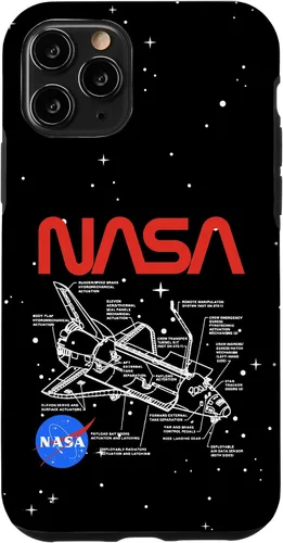 Vista 29 de NASA Carcasa con logotipo de Space Shuttle Schematic para iPhone 17