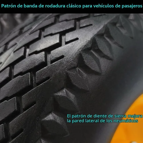 Vista 5 de Neumático Antipinchazos 4.10/3.50-4 para Carretilla de Mano con Orificio de Eje de 3/4", Desplazamiento de 2.2", Neumático Sólido de Repuesto de 10