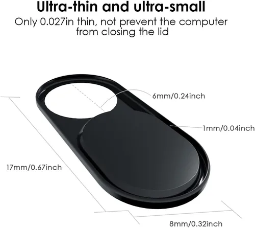 Vista 8 de Funda para cámara web de 0.027 pulgadas, ultra fina, para MacBook Pro, iMac, portátil, PC, iPad, iPhone, Smartphone, Proteja su privacidad visual