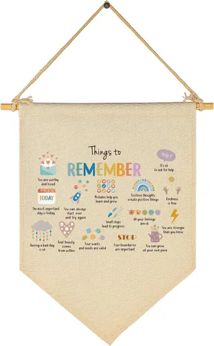 Vista 8 de Está Bien Cometer Errores - Banner de Educación en Salud Mental - Lona de Afirmaciones Positivas y Citas Decorativas para Maestros, Niños