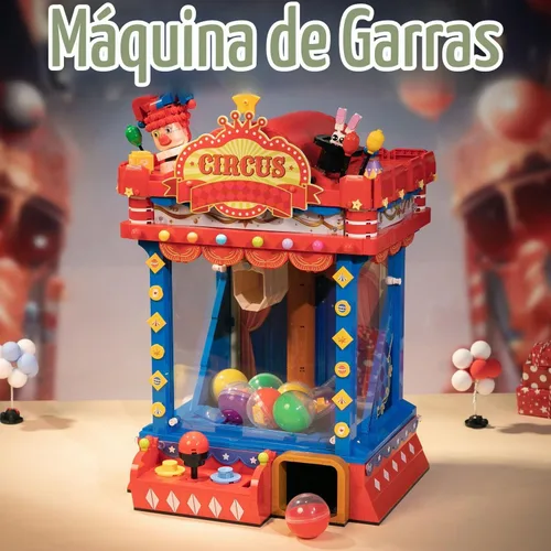 Vista 2 de PANTASY Kit de construcción de máquina de garra de circo retro con luces