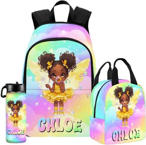 Vista 101 de Texto personalizado Elefante desgaste gafas mochila mochila mochila casual Daypack bolsa para mamá niñas, color86-4, Mochilas Daypack