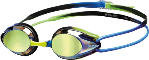 Vista 11 de Arena Tracks Gafas de natación unisex para adultos esenciales para carreras competitivas de natación, aprobadas por FINA, con lente antiniebla