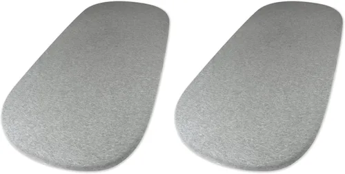 Vista 9 de HonestBaby Paquete de 2 sábanas de cuna de algodón orgánico, color blanco, talla única 2 Pack - blanco