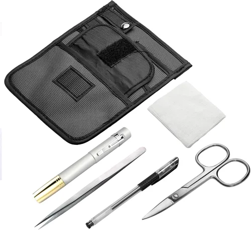Vista 5 de Beautyflier Bolsa organizadora de nailon con 4 bolsillos, bolsa organizadora para accesorios, estuche de herramientas y kit de atención médica