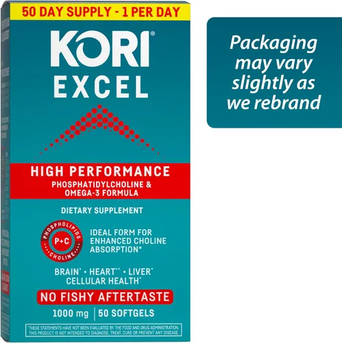 Vista 9 de Kori Krill Excel High Performance, 1000 mg Omega-3, 50
