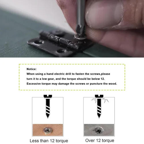 Vista 4 de Tornillos pequeños de madera M3x8mm, tornillos negros para madera, tornillo pequeño de cabeza plana Phillips, tornillos cortos de madera