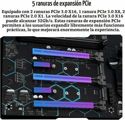 Vista 4 de X99 Placa Base de CPU Dual Intel LGA 2011-V3 para Procesador de Serie Xeon E5 V3/V4
