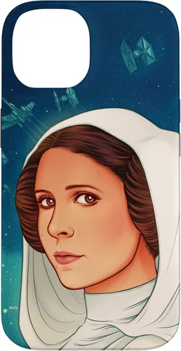 Vista 4 de Funda exclusiva de Star Wars para iPhone 16 con diseño de princesa Leia de Nueva Esperanza