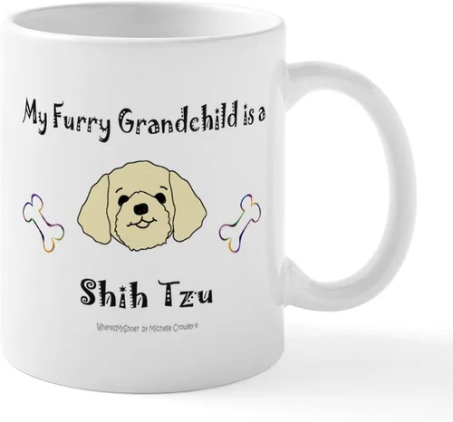 Vista 48 de CafePress Angel Shih Tzu In Clouds Taza de café de cerámica de 11 oz (11.0 fl oz)
