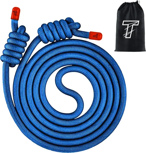 Vista 13 de Flow Rope Exercise Jump Rope For Fitness, Working Out, Flow with 9 Ft Adjustable Double Woven Workout Rope For Men, Women, Beginners' Training