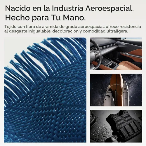 Vista 4 de pitaka Funda para iPhone Pro de 6.3" con sensación sin funda, azul abismo Abyss Blue (Argyle)