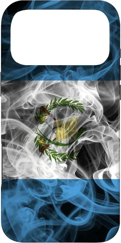 Vista 22 de Smoke Guatemala Flag - Funda para iPhone 17 con diseño de nube de orgullo ahumado