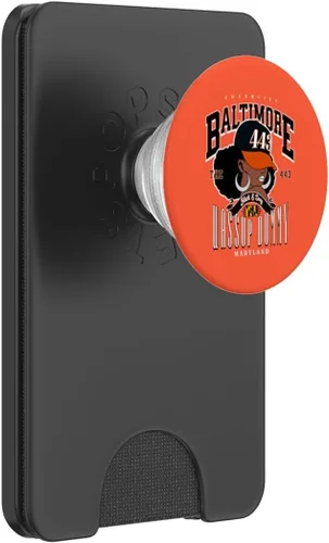 Vista 7 de 443 Código de área Baltimore Maryland Flag Blaq Girl Bmore Pride PopSockets estándar PopGrip