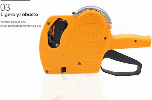 Vista 4 de JayCo Pro x MoTEX Labels 1 línea 8 dígitos etiqueta precio pistola kit