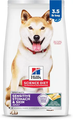 Vista 15 de Hill's Science Diet comida para perros adultos, estómago sensible y piel seca, Regular #1 recomendado por veterinarios, fórmula para adultos