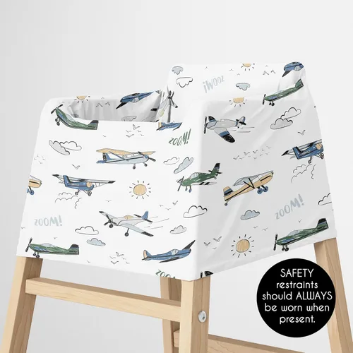 Vista 5 de Sweet Jojo Designs Funda de asiento de coche de bebé para lactancia, lactancia, silla alta, carrito de compras, cochecito, toldo para asiento