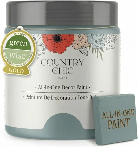 Vista 92 de Country Chic - Pintura a la tiza todo en uno para muebles y armarios, ecológica, acabado mate, con primer y sellador, para madera y metal, Alchemist