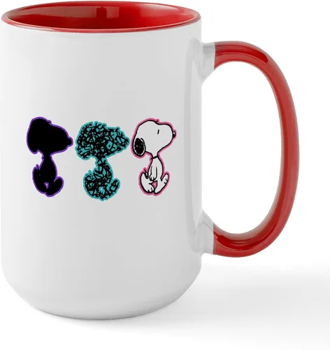 Vista 20 de CafePress SNOOPY Joe Cool - Taza de café de cerámica (15.0 fl oz)