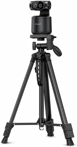 Vista 3 de EMEET PIXY - Soporte inalámbrico de trípode para cámara de transmisión PTZ de doble lente 4K, 55.5 pulgadas de alto ajustable