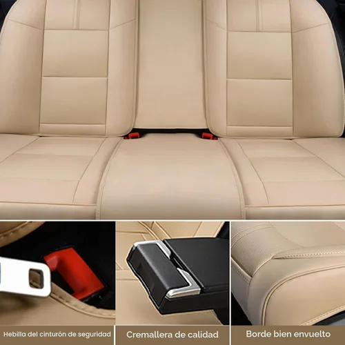 Vista 7 de Fundas de Asiento de Automóvil Accesorios Asiento Delantero Protector de Cojín de Cuero Transpirable Impermeable Funda de Asiento para Automóviles
