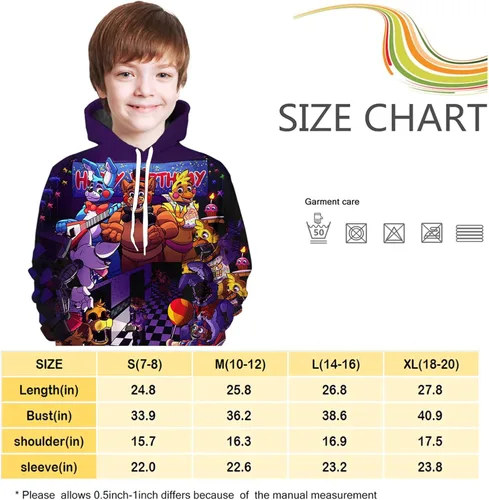 Vista 5 de BLYLUXU Boys and Girls Hoodie Teen 3D Printed Pullover Sweatshirt Kids Cartoon Game Sports Tops