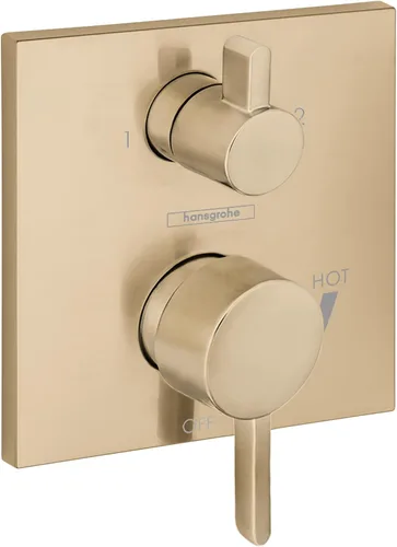 Vista 7 de hansgrohe Ecostat Válvula de presión de balance moderno para ducha con desviador en cromo, 15862001