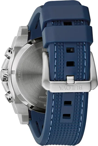 Vista 11 de Bulova Men's Icon High Precision Quartz Chronograph Watch, Curved Mineral Crystal