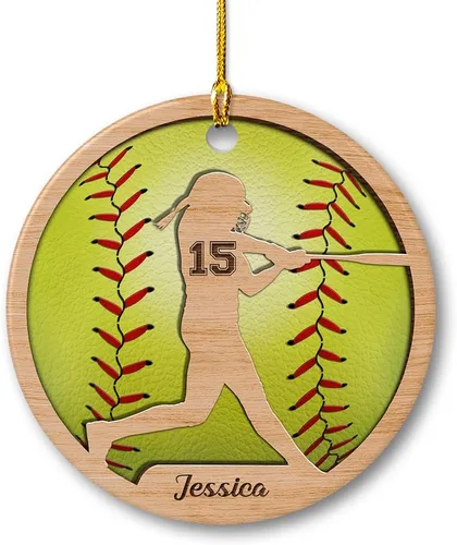 Vista 22 de SANDJEST Adorno de béisbol personalizado con nombre y número, adornos de cerámica 2024 para niños, entrenadores, fanáticos del béisbol, ideas