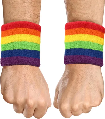 Vista 9 de Diademas Deportivas de Absorción de Sudor - Bandas para Muñecas, Absorción de Sudor para Hombres y Mujeres