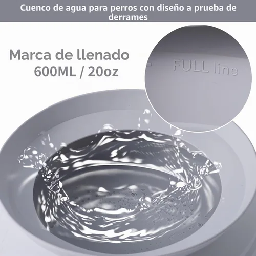 Vista 4 de SLSON Tazón de Agua para Perros a Prueba de Derrames para Autos, Cuencos de Viaje para Perros Plegables Sin Salpicaduras con Moldeo Integrado, Tazón