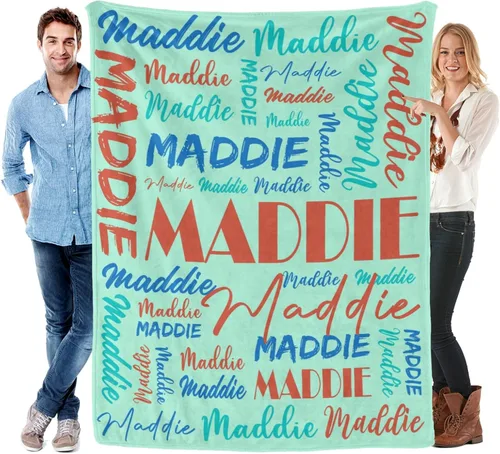 Vista 12 de Manta personalizada para niños y adultos, manta personalizada con nombre, manta de franela personalizada con nombre, manta personalizada con nombre
