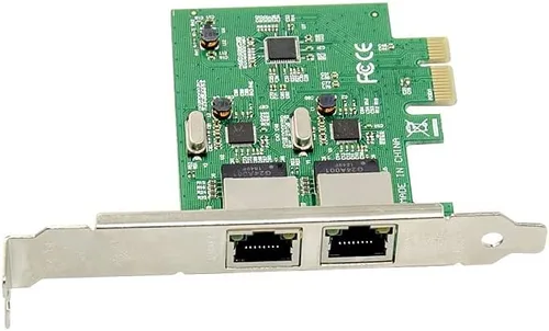 Vista 6 de X-MEDIA XM-NA3820 PCI-E 2 puertos Dual 10/100/1000Mbps Gigabit Ethernet PCI Express (PCIe x1) Tarjeta adaptadora de red de servidor Chipset
