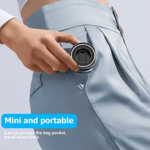 Vista 6 de HZEL Soporte magnético para teléfono al vacío para automóvil, soporte plegable para teléfonos inteligentes con ventosa, giratorio de 360°
