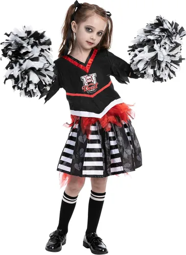 Vista 8 de Spooktacular Creations Disfraz de animadora sin espíritu para niñas