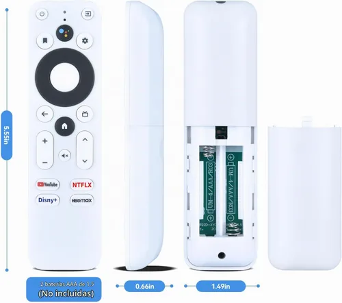 Vista 5 de Nueva voz de repuesto para control remoto Onn TV, compatible con Onn Google 4K Streaming Box, para Android TV 4K UHD Stick 100026240 (no para 4k Pro)
