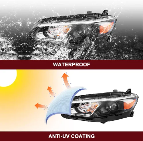Vista 7 de JSBOYAT Bombillas incluidas de repuesto para faros delanteros halógenos para Chevy Malibu Sedan OE 2016 2017 2018 estilo fábrica faro delantero lado