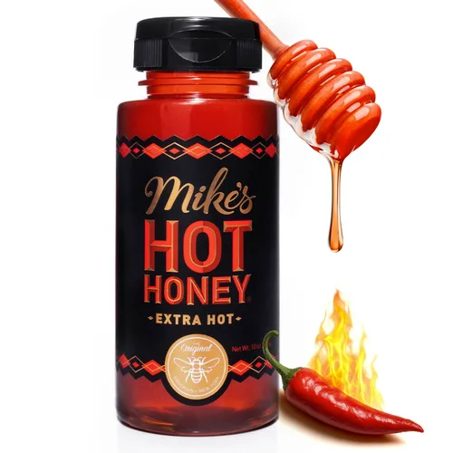 Vista 4 de Mikes Hot Honey - Miel extra caliente, 12 onzas